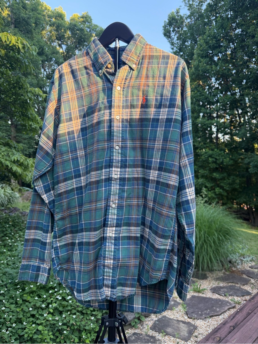 Polo by Ralph Lauren Men’s Vintage Plaid Button Down Shirt- size XL